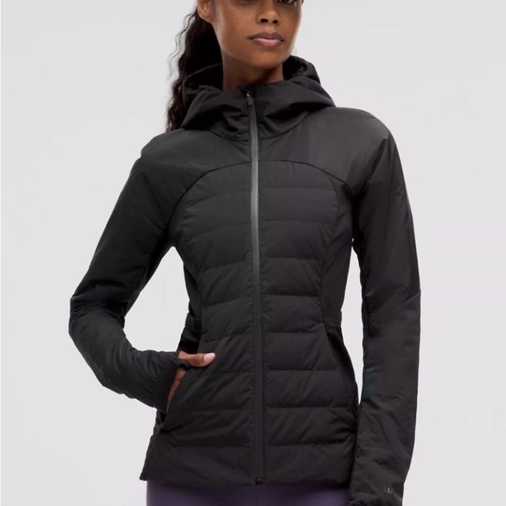 Lululemon Athletica Down For It All Jacket **LIKE NEW** w/ Goose Down Dark Olive - Picture 4 of 13